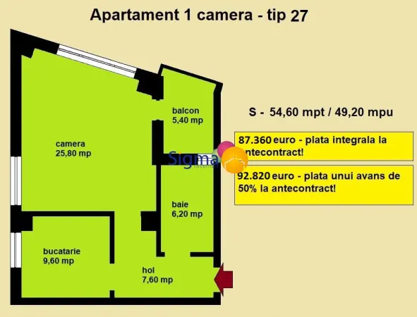 Apartament 1 camera Iași - poza 3
