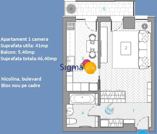 Apartament 1 camera Iași - poza 10