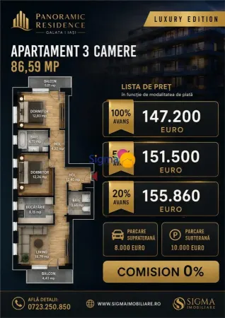 Apartament 3 camere Iași - poza 1