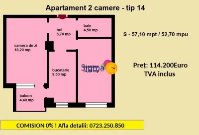 Nicolina, Luxury Edition, apartamente noi2 camere TIP 2/3/9/25 - foto 14