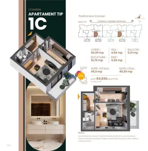 Complex rezidential in Iasi, zona Nicolina, 1 camera tip 1C - foto 4