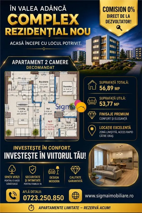 Apartament 2 camere Iași - poza 1