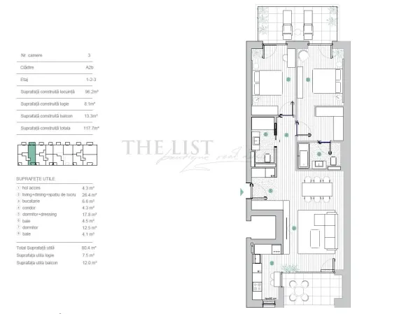 Apartament 3 camere Pipera - poza 3