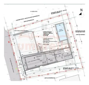 Vand teren intravilan, 1000m²/125€ m² autorizatie de constructie casa D+P+E Salicea ! - foto 3