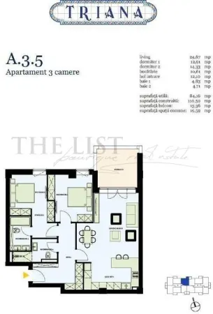 Apartament 3 camere București - poza 14