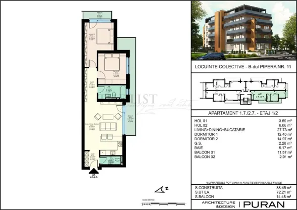 Apartament 3 camere București - poza 2