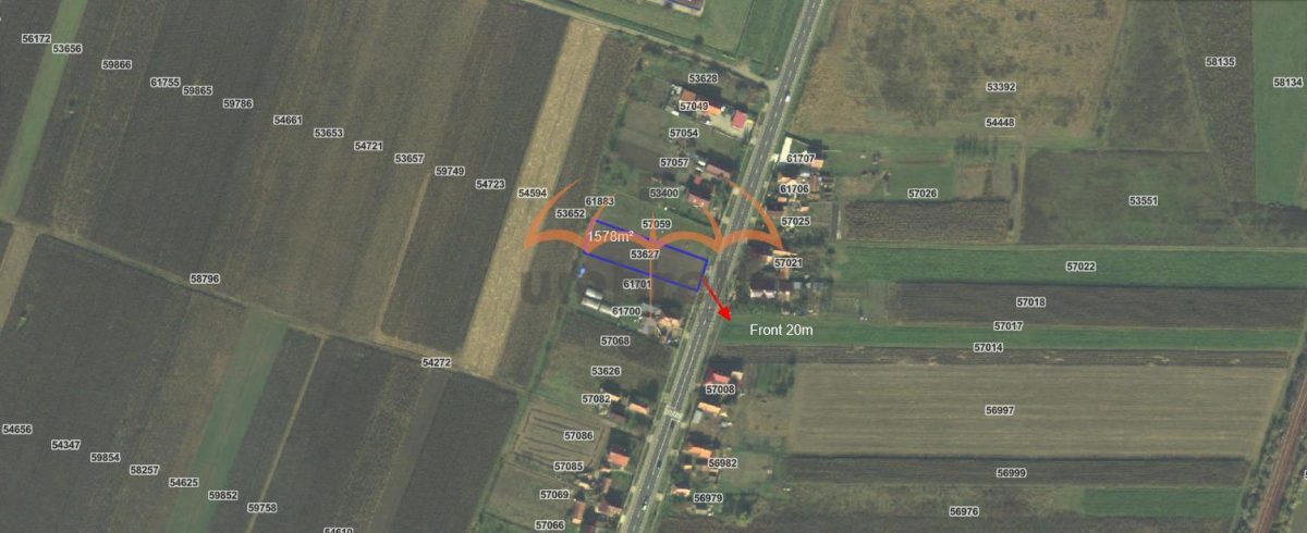 Teren intravilan de vanzare 1.478m² in Fundatura-Iclod - Fundatura