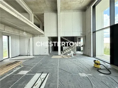 Casa de lux moderna cu 12 camere si piscina - Design minimalist inspirat din Miami | 1167 mp utili pe teren de 4000 mp - foto 6
