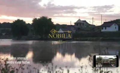 DOMENIU,13 HA TEREN(7,7 HA LUCIU DE APA,3 BALTI ,CABANE,PONTON,CAMPING RULOTE) - foto 13