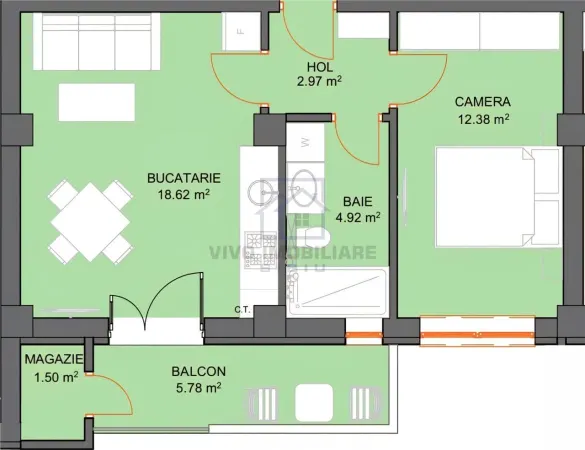 Apartament 2 camere Sibiu - poza 2