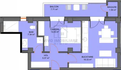 Apartament de vanzare in Sibiu - 2 camere, etaj 1, cu balcon si loc de parcare subteran, Dna Stanca - foto 2
