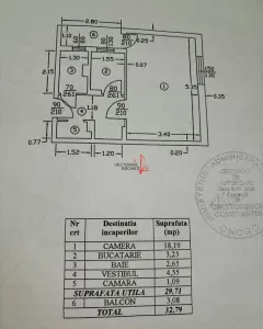 Garsoniera in bloc mixt- Metrou OBOR - foto 14