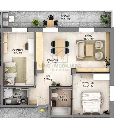 Apartament 3 camere Sibiu - poza 2