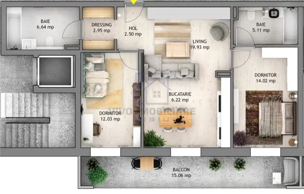 Apartament 3 camere Sibiu - poza 2