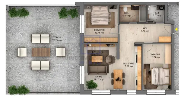 Apartament 3 camere Sibiu - poza 2