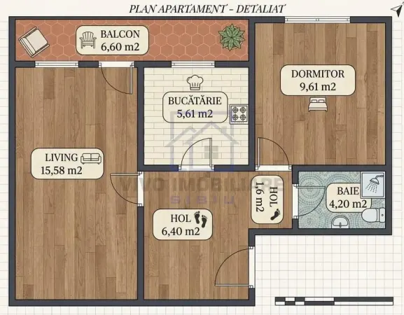 Apartament 2 camere Sibiu - poza 2