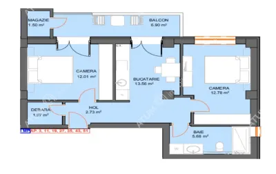De vanzare apartament la etajul 2 cu 2 camere decomandate balcon parcare  zona Doamna Stanca din Selimbar - foto 4