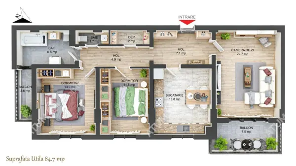 Apartament 3 camere Sibiu - poza 5