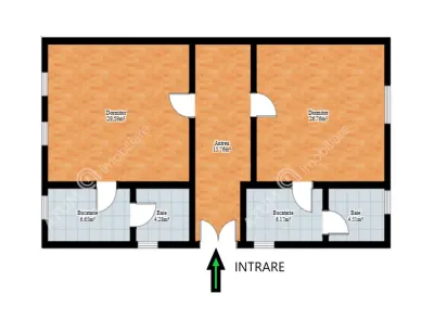 De vanzare apartament cu 2 camere decomandate in zona ultracentrala din Sibiu - foto 7