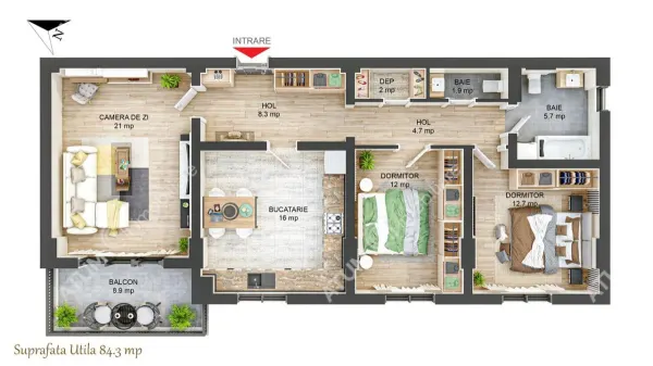 Apartament 3 camere Sibiu - poza 5