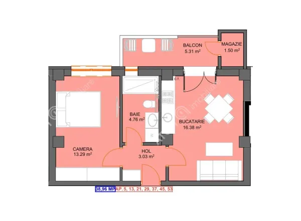Apartament 2 camere Sibiu - poza 4