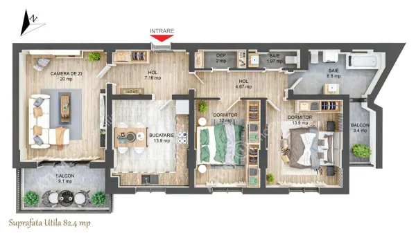 Apartament 3 camere Sibiu - poza 7
