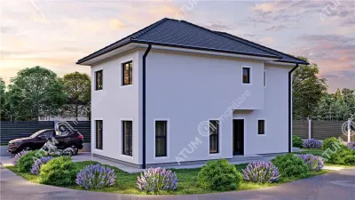 Casa individuala finisata la cheie de vanzare in Cristian 4 camere si 340 mp teren - foto 2