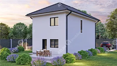 Casa individuala finisata la cheie de vanzare in Cristian 4 camere si 340 mp teren - foto 5