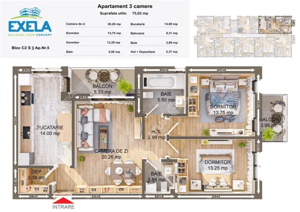 Apartament 3 camere Sibiu - poza 4