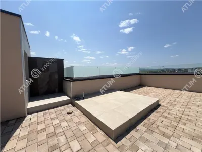 De vanzare penthouse cu 3 camere 2 bai si 2 terase zona Calea Surii Mici din Sibiu - foto 24
