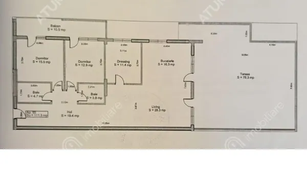 Apartament 4 camere Sibiu - poza 4