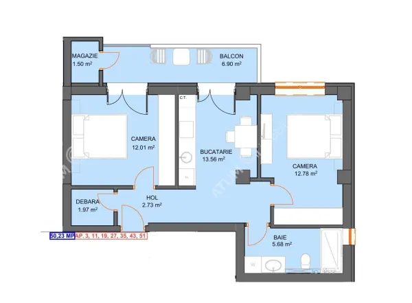 Apartament 2 camere Sibiu - poza 4