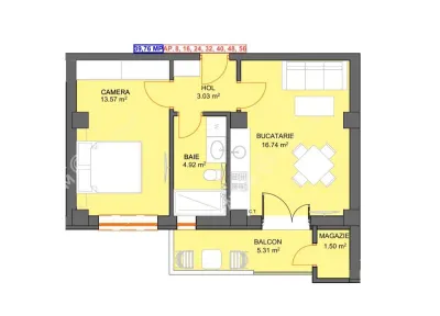 De vanzare apartament de 2 camere cu boxa si parcare subterana in Selimbar - foto 4