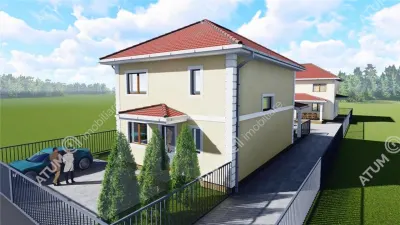 Casa individuala de vanzare 4 camere si 420 mp teren in Selimbar - foto 6