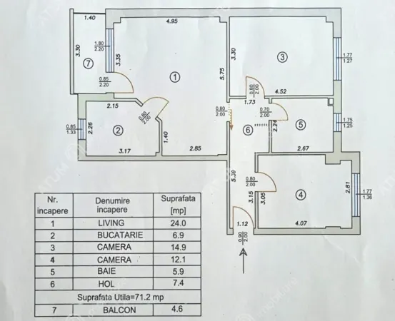 Apartament 3 camere Sibiu - poza 9