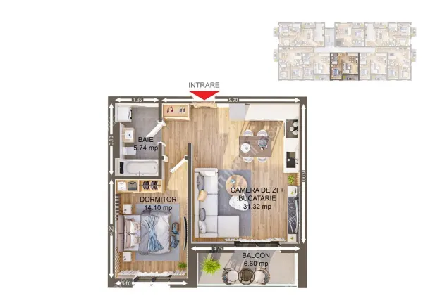 Apartament 2 camere Sibiu - poza 6