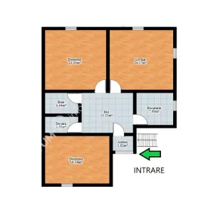 De inchiriat apartament cu 3 camere decomandate si curte comuna situat la etajul 1 al unei case din zona Tiglari Sibiu - foto 8