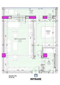 Apartament intabulat de vanzare cu 2 camere si balcon zona Brana din Selimbar - foto 5