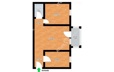 Apartament 2 camere renovat de vanzare in zona Calea Cisnadiei din Sibiu - foto 11