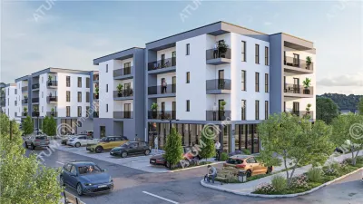 Apartament intabulat cu 3 camere 2 bai zona Pictor Brana din Selimbar - foto 10