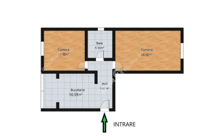 De vanzare apartament cu 2 camere decomandate etaj intermediar pivnita zona Valea Aurie - foto 3