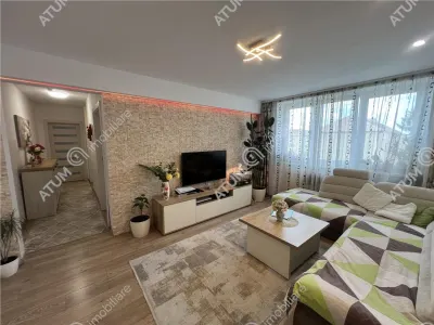De vanzare apartament renovat cu 3 camere in zona Rahovei din Sibiu - foto 2