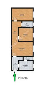 De vanzare apartament renovat cu 3 camere in zona Rahovei din Sibiu - foto 8