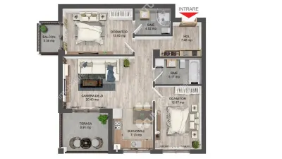 Apartament finisat la cheie cu 3 camere 2 bai 2 balcoane etaj 2 Pictor Brana - foto 8