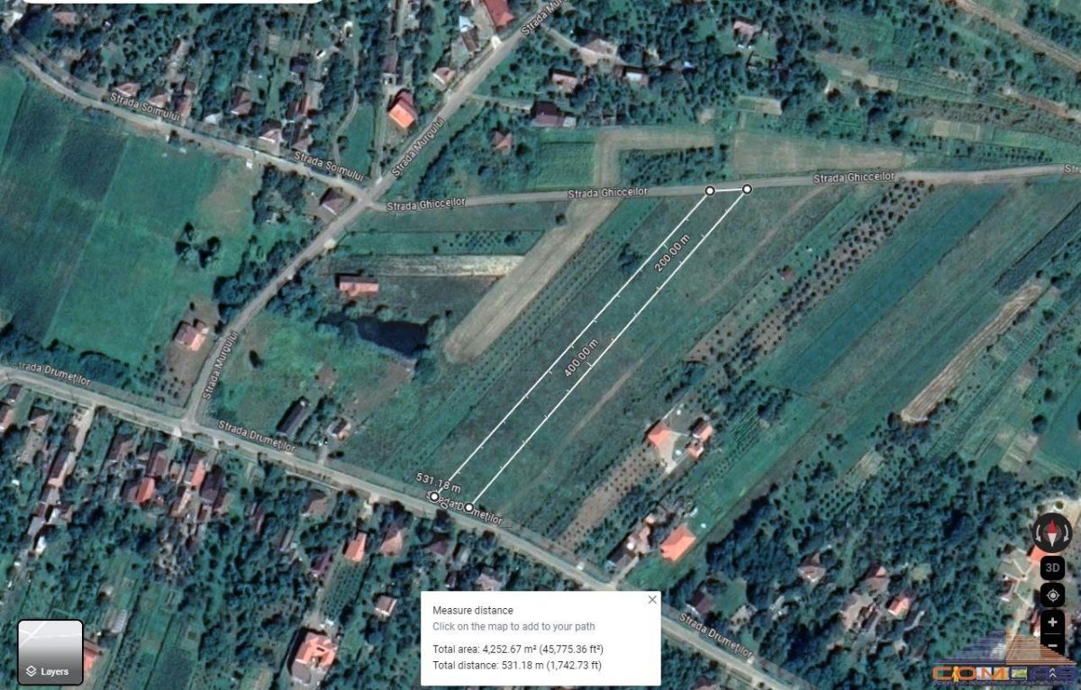 Teren intravilan de vanzare cu utilitati - Viile Satu Mare