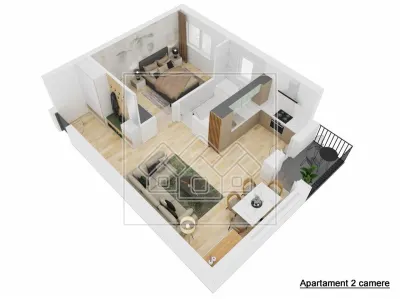 Apartament 2 camere, balcon - Doamna Stanca - nou,finisat la cheie - foto 2
