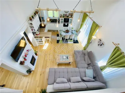 Penthouse mobilat si utilat modern cu terasa de 40 mp - foto 2