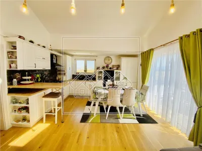 Penthouse mobilat si utilat modern cu terasa de 40 mp - foto 11