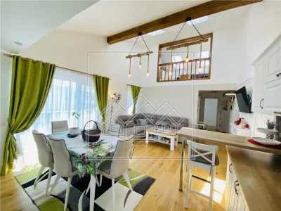 Penthouse mobilat si utilat modern cu terasa de 40 mp - foto 18