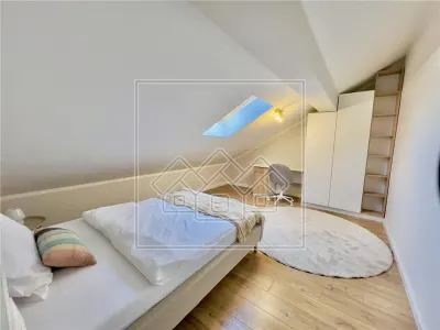 Penthouse mobilat complet, 4 camere si balcon, intabulat - foto 11